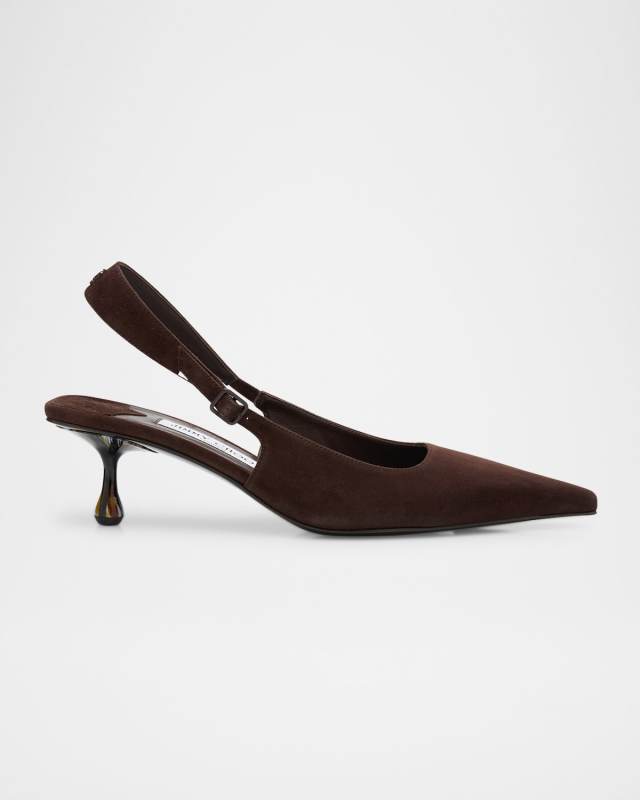 Amel 50 Suede Slingback Pumps